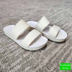 Reef Women's Double Strap Slide Sandals in Off-White